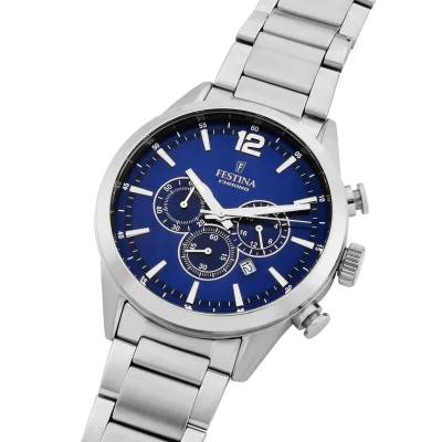 Afbeelding van Festina Timeless Chronograaf, Heren, Maat: One Size, Bleu