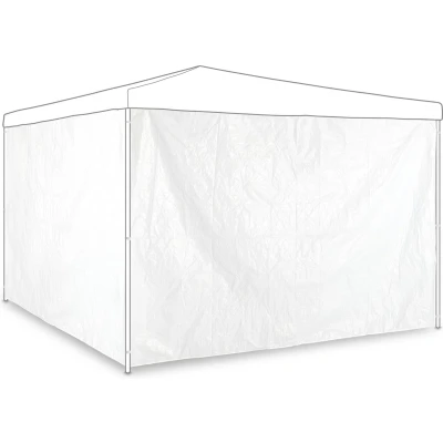 Afbeelding van Relaxdays Partytent zijwand set van 2 los zeil feesttent 3x2m zonder raam wit