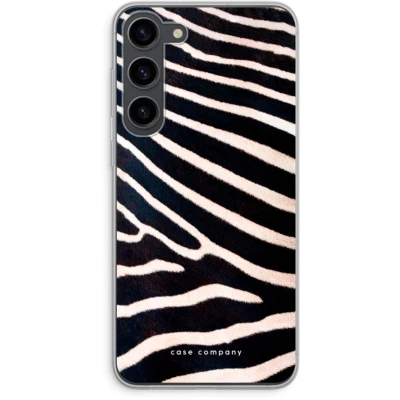 Afbeelding van Case Company® hoesje geschikt voor Samsung Galaxy S23 Plus Zebra Soft Cover Telefoonhoesje Bescherming aan alle Kanten en Schermrand