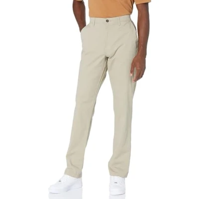Image de Amazon Essentials Pantalon chino stretch décontracté, coupe athlétique (grandes tailles disponibles) Men&#039;s, Brun Kaki, 35W / 32L