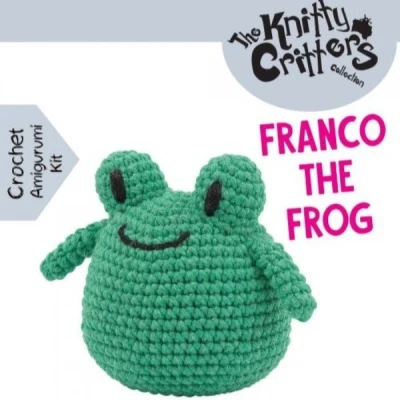 Afbeelding van Crochet Kit Pouch Pals Franco The Frog