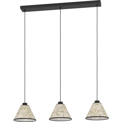 Afbeelding van EGLO Oxpark Hanglamp E27 92 cm Zwart/Wit/Groen Bamboe