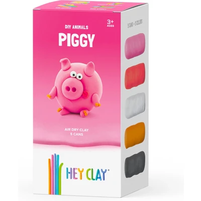 Afbeelding van Hey Clay DIY Varkentje Dieren kreatives knutselkit