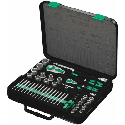 Image de WERA 8100 SA/SC 2 zyklop speed ratchet set, 1/4 drive et 1/2&quot; drive, metric (43 piece) 05160785001