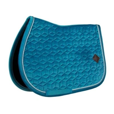 Image de Kentucky Tapis de Selle velours Bleu Émeraude Poney