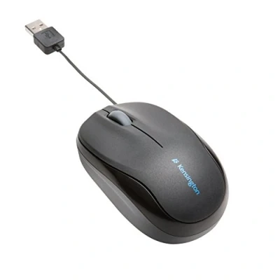 Afbeelding van Kensington Pro Fit K72339EU mobiele muis, bekabeld, USB, ideaal voor op reis, met scrollwiel, compatibel Windows en Mac, zwart