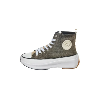 Afbeelding van Kaporal Christa Sneakers hoog, Dames, Maat: 41, Noir irise Kunststof/ textiel
