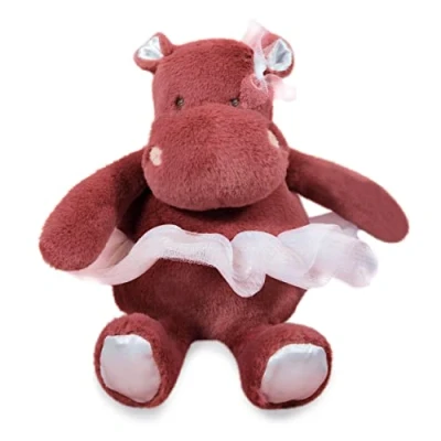 Afbeelding van Histoire d&#039;Ours Nijlpaard pluche dier HIPPO Tutu Terracotta 22 cm Zacht en schattig voor knuffels Cadeau idee geboorte verjaardag meisjes HO3174