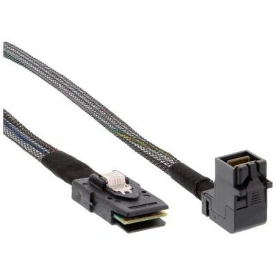 Image de Câble InLine® Mini SAS HD SFF 8643 coudé sur 8087 avec bande latérale de 0,5 m