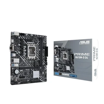 Image de Carte Mère ASUS PRIME H610M D D4 ASUCMPH610MD0 Intel H610 DDR4 LGA1700 Mico ATX 2133MHz Noir