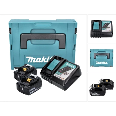 Afbeelding van Power Source Kit 197952 5 18Volt MAKPAC Gr.1 2x Li Ion accu 3Ah