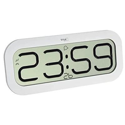 Afbeelding van TFA Dostmann 60.4514.02 Wandklok Zendergestuurd 28 mm x 321 140 Wit