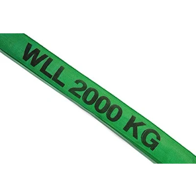 Afbeelding van Dolezych Ronde draagriem, dubbele ommanteling, maximale belasting 2000 kg, nuttige lengte 1 m, groen