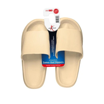 Afbeelding van Lucovitaal Orthopedische Badslippers Maat 37 38 Beige