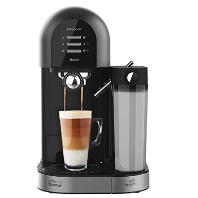 Image de Cecotec Power Instant ccino 20 Chic Serie Nera Machine à café avec mousseur lait bar
