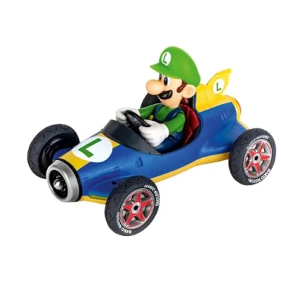 Afbeelding van Carrera RC 370181067 Mario Kart Mach 8, Luigi 1:18 modelauto voor beginners Elektro Straatmodel