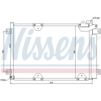 Afbeelding van Nissens Airco condensor 94892