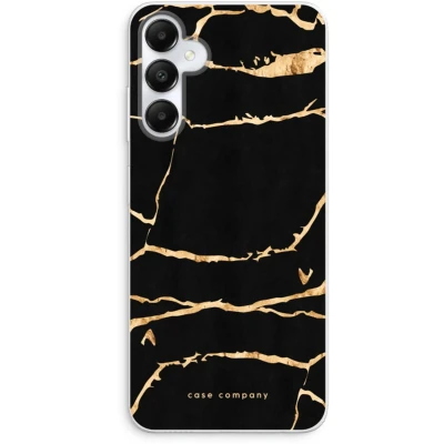 Afbeelding van Case Company® hoesje geschikt voor Samsung Galaxy A05s Gouden marmer Soft Cover Telefoonhoesje Bescherming aan alle Kanten en Schermrand