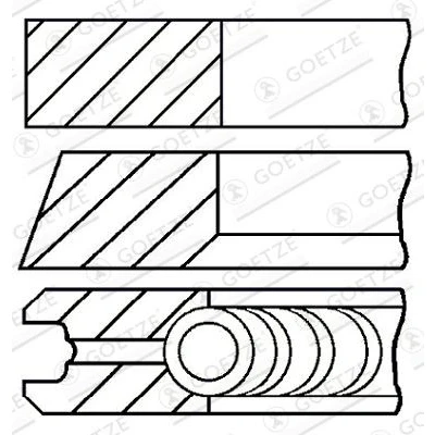 Afbeelding van GOETZE ENGINE 08 146500 00 Zuigerveer 94