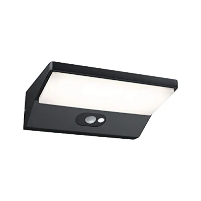 Afbeelding van PAULMANN 94335 Wandlamp op zonne energie Energielabel: G (A G) 3 W Warmwit Donkergrijs