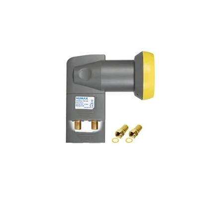 Afbeelding van Humax Gold Twin LNB, digitale satellieten universeel LNB met LTE filter tot 2 deelnemende inkl. Wetterbeschermingsfactor en F structuur dichtung fà¼r beste ruimtefan in HD, Full UHD, 4K 8K