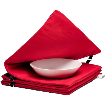 Afbeelding van Solis Turbo Heat Bordenwarmer Snel Opgewarmd Betere Smaken Gemakkelijk Wasbaar Timerfunctie Rood/Antraciet