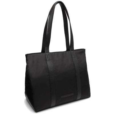 Afbeelding van Leren Shopper Zwart Otta voor Dames 15 Inch Laptopvak The Chesterfield Brand