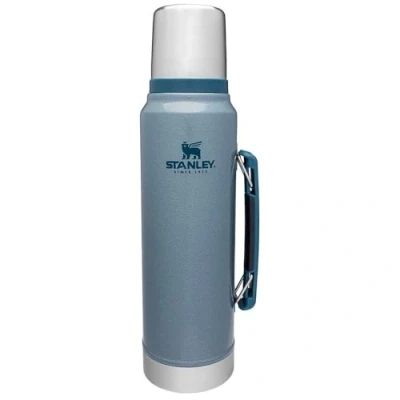 Afbeelding van Stanley PMI The Legendary Classic Thermosfles 1 Liter Hammertone Ice Blauw Drinkflessen