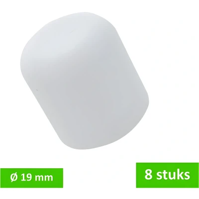 Afbeelding van DELTAFIX peerdoppen Ø 19 mm wit 8 STUKS
