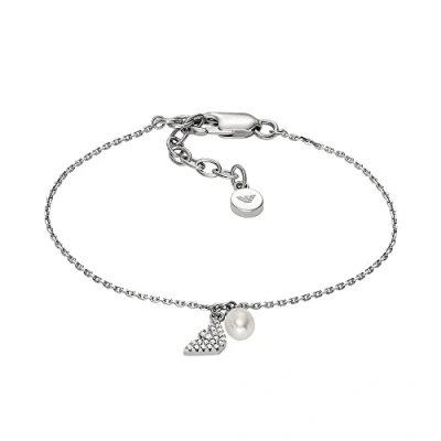Afbeelding van Emporio Armani dames Armband van Zilver met zoetwaterparel EG3576040 in de kleur