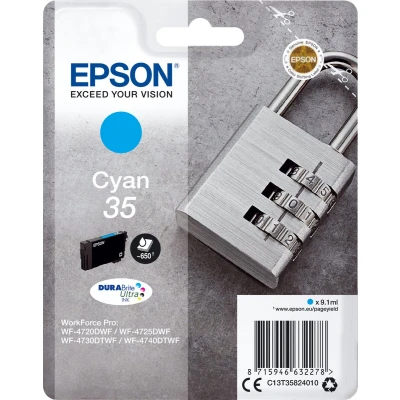 Afbeelding van Epson 35 (C13T35824010) Inktcartridge Cyaan