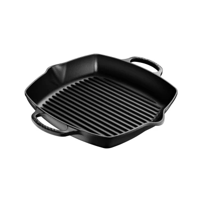 Afbeelding van Le Creuset Gietijzeren Hoge Grillplaat In Mat Zwart 30cm