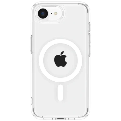 Image de Spigen Ultra Hybrid MagFit Plastique Back Cover Transparent/Blanc Apple iPhone 16e