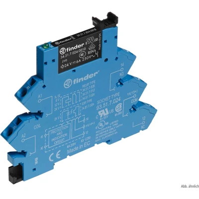 Afbeelding van Finder 38.61.3.240.0060 Koppelrelais 230 V/AC 6 A 1x wisselcontact 1 stuk(s)