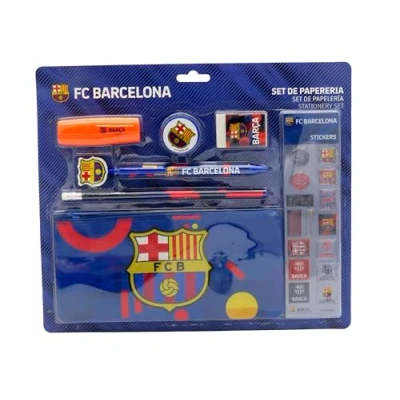 Afbeelding van FC Barcelona schrijfwarenset, schoolbenodigdheden, schrijven, barce, kleur blauw, officieel product