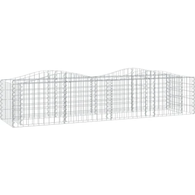 Afbeelding van Schanskorf gewelfd verhoogd 200x50x50 cm gegalvaniseerd ijzer