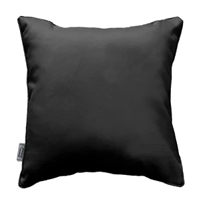 Afbeelding van DOUCEUR D&#039;INTERIEUR Kussen 60X60 Effen Polyester Essentiel Noir, Zwart