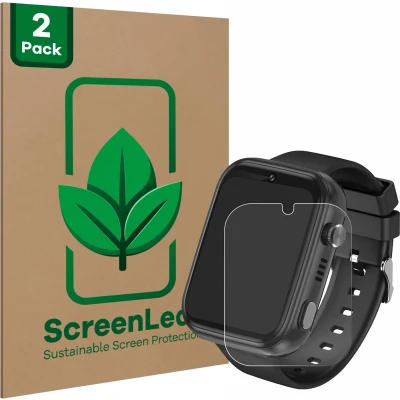Afbeelding van ScreenLeaf Screenprotector voor Okyuk 4G Kids Smartwatch Duurzame schermbescherming Folie Beschermfolie transparant (2 Stuks)
