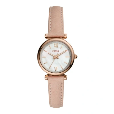 Afbeelding van Fossil dames Carlie Mini horloge ES4699 in de kleur Roségoud