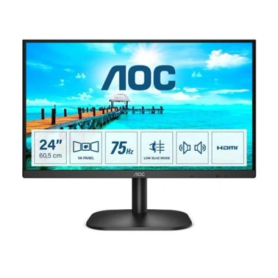 Afbeelding van AOC 24B2XDAM LED monitor Energielabel E (A G) 60.5 cm (23.8 inch) 1920 x 1080 Pixel 16:9 4 ms VGA, HDMI, DVI, Hoofdtelefoon (3.5 mm jackplug) VA LCD