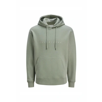 Afbeelding van JACK&amp;JONES PLUS JJESTAR JJ SWEAT HOOD NOOS PLS Heren Trui Iceberg Green