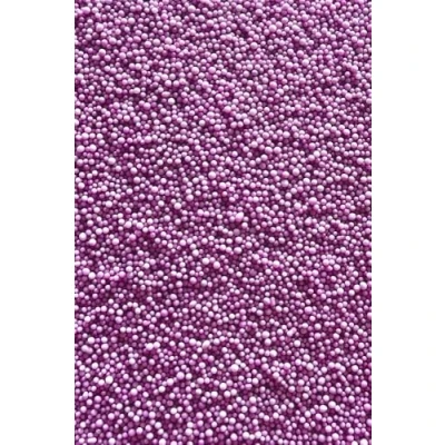 Afbeelding van SD Pearls perles de sucre métallisées, comestibles, décoration gâteau, décoratives pour biscuits, gâteaux, cupcakes, beignets, dessert (violet, 100 g)