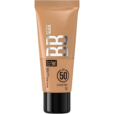 Afbeelding van Maybelline New York BB Cream Nude met SPF50 egaliseert de teint, beschermt en hydrateert huid gedurende 24 uur Natuurlijke stralende werking Geen vettige finish Fit Me Kleur: 50