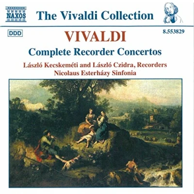 Afbeelding van Nicolaus Esterházy Sinfonia, László Kecskeméti, Czidra Vivaldi: Complete Recorder Concertos (CD)