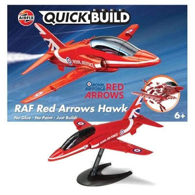 Afbeelding van Airfix Quickbuild Red Arrows Hawk modelbouwsets, hobbybouwspeelgoed voor kinderen, modelverf en accessoires