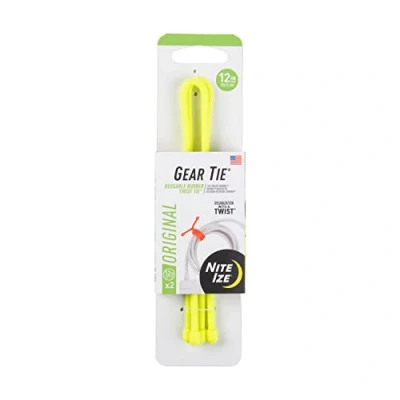 Image de 2 câbles attache multi usage noir 30,5 cm nite ize gt12 2pk 01