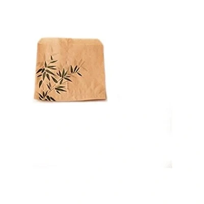 Afbeelding van Garcia de pou Frietzakken &quot;Feel Green&quot; 34 G/M2 12 x cm Beige Parch.Invetbaar 1000 stuks