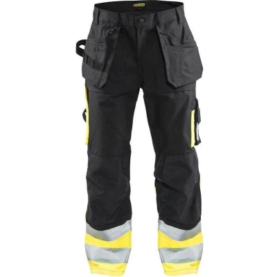 Afbeelding van Blaklader Werkbroek High Vis 1529 1860 Zwart/High Geel D124
