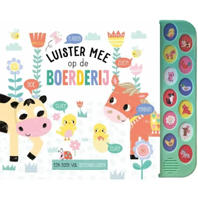Afbeelding van Uitgeverij rebo geluidenboek luister mee op de boerderij