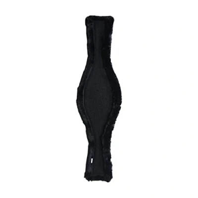 Afbeelding van Afneembaar wol / bont Anatomische singel zwart 140 cm